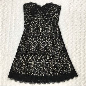 Lace Overlay Dress